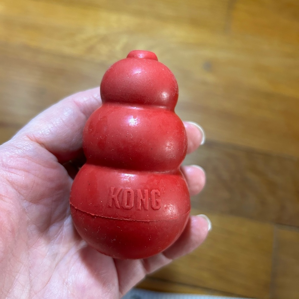 BOGO Kong Red Dog Toy with Durable Design and Engaging Bounce